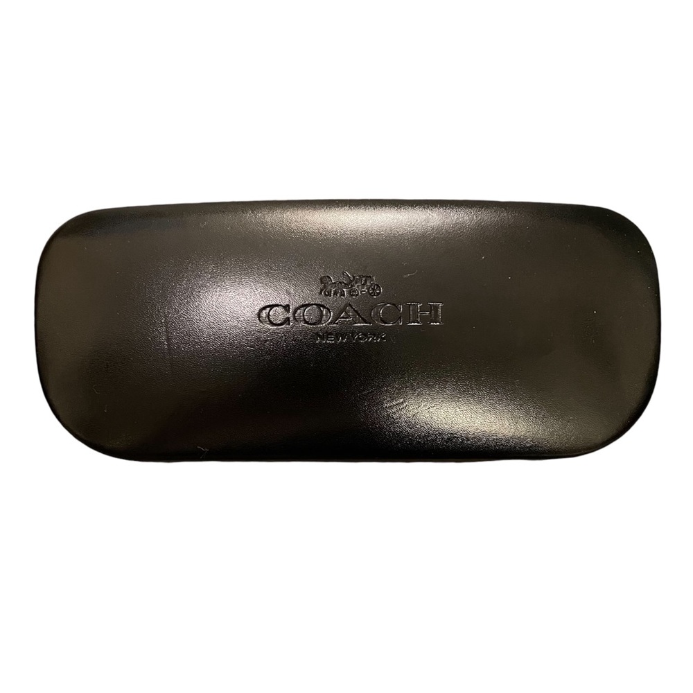 Coach Eyeglass Sunglasses Case Black Velvet Lined Hard Case Clamshell
